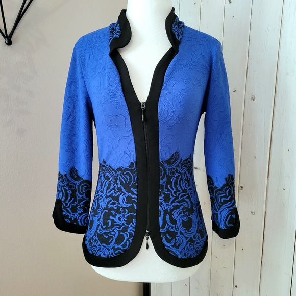 ⭐️ HOST PICK ⭐️ JOSEPH RIBKOFF | TEXTURED ZIPPERED FRONT STRETCH JACKET - Picture 2 of 12